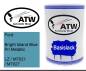 Preview: Ford, Bright Island Blue Pri Metallic, LZ / M7021 / M7027: 500ml Lackdose, von ATW Autoteile West.